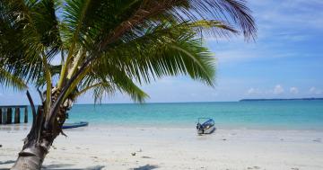 Arrived in Ujir beautiful beach 