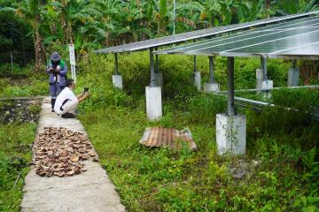 Technical Team NZMATES checking the solar power plant 