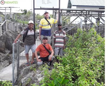NZMATES team, ESDM Dinas staff and the local person in charge of day-to-day operation at the Erersin solar power plant site.