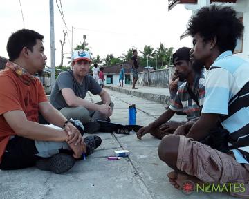 NZMATES technical team interviewed community members responsible for operating the solar mini-grid in Erersin.