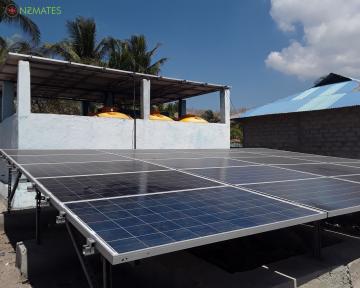 Solar power desalination facility at Manoha subvillage, Ustutun village, Maluku Barat Daya District