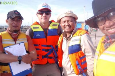 At Dobo harbour, preparation before heading to Erersin Village.